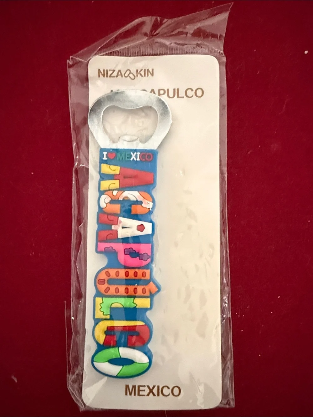 Acapulco Mexico Kids Bottle Opener Keychain - Multicolor